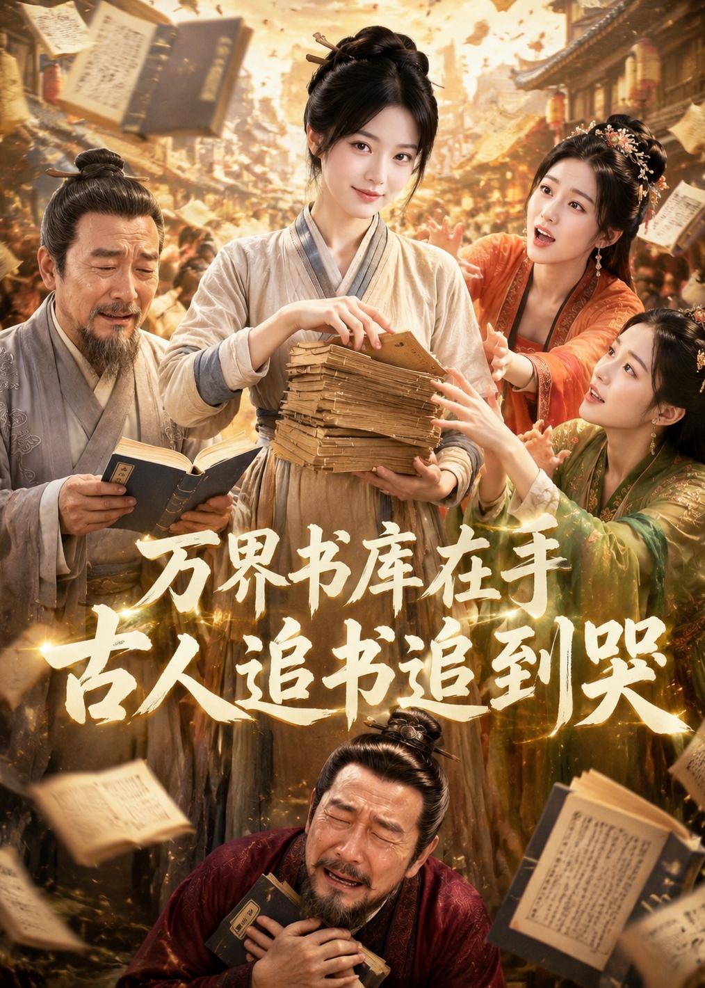 万界书库在手，古人追书追到哭 2026 短剧 海报