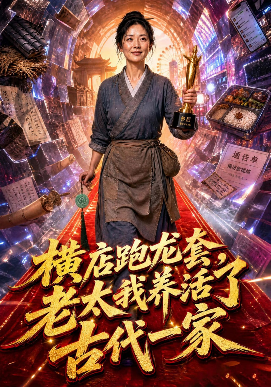 横店跑龙套，老太我养活了古代一家 2026 短剧 海报