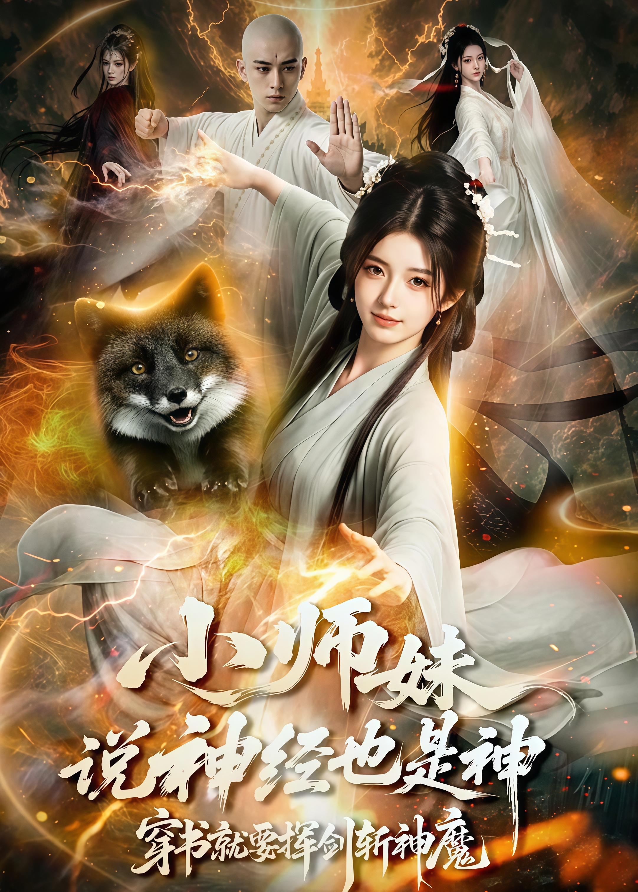 小师妹说神经也是神，穿书就要挥剑斩神魔 2026 短剧 海报