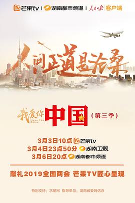 我爱你,中国 第三季 2019 纪录片 海报