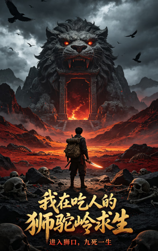 我在吃人的狮驼岭求生 2026 动漫 海报