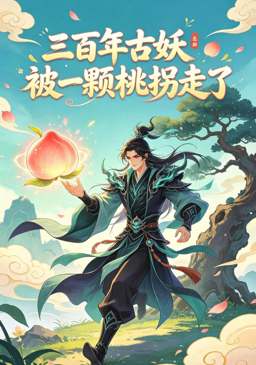 三百年古妖被一颗桃拐走了 2026 短剧 海报