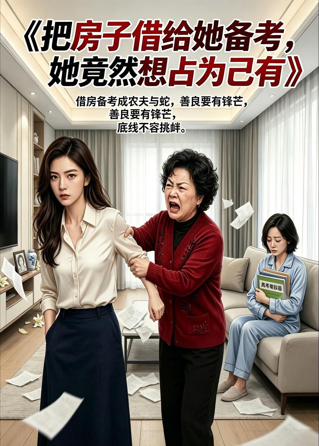 把房子借给她备考，她竟然想占为己有 2026 短剧 海报