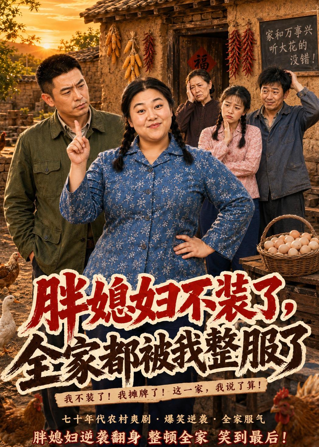 胖媳妇不装了,全家都被我整服了 2026 短剧 海报