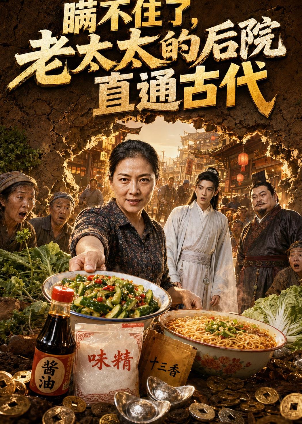 瞒不住了,老太太的后院直通古代 2026 动漫 海报