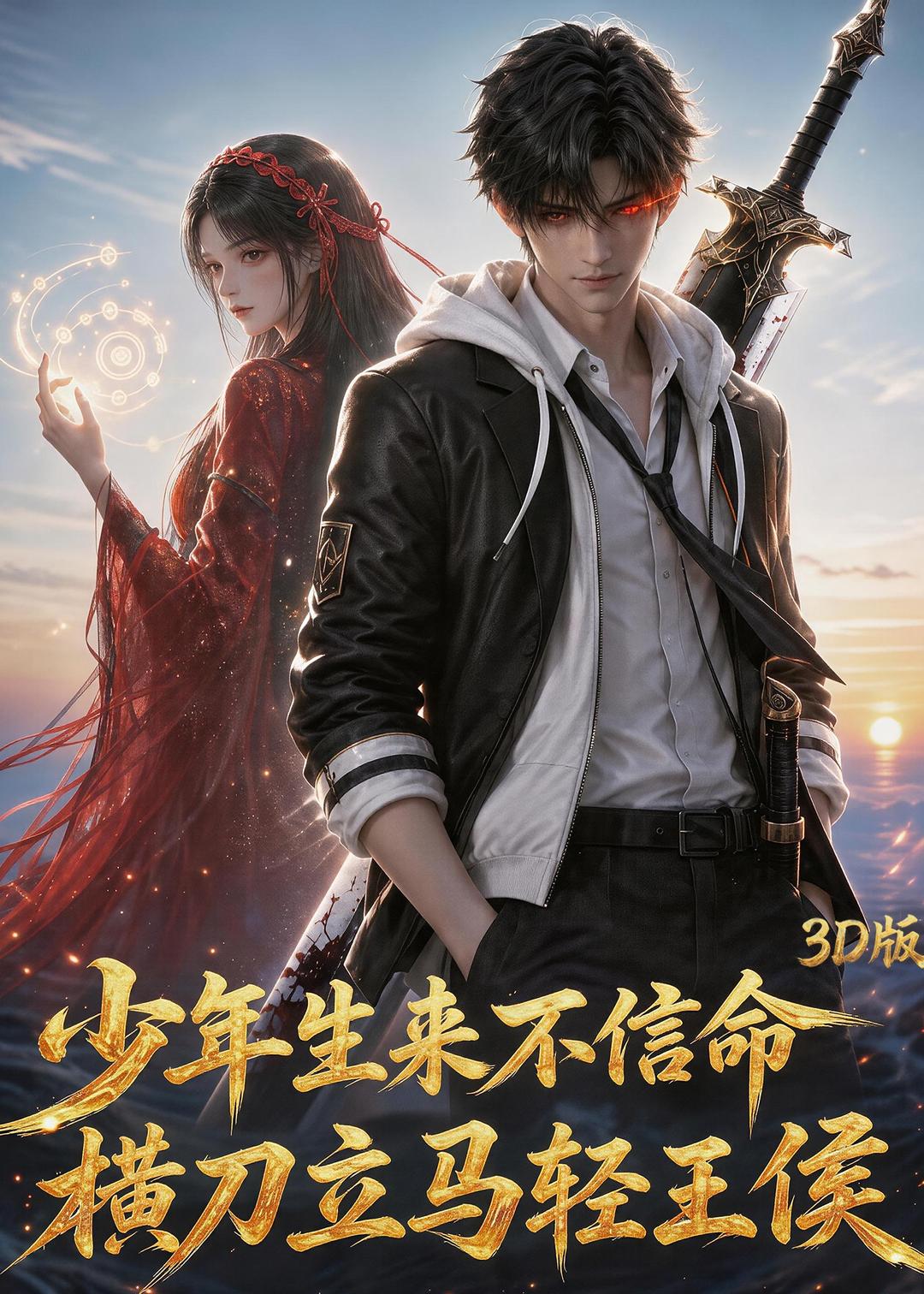 少年生来不信命，横刀立马轻王侯3d版 2026 动漫 海报