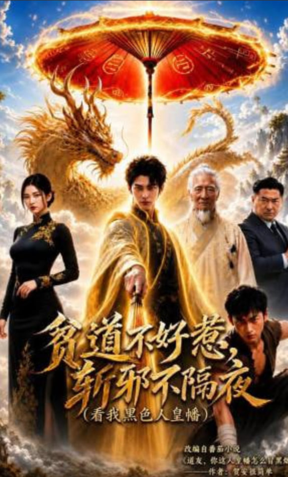 贫道不好惹斩邪不隔夜(看我黑色人皇幡) 2026 短剧 海报
