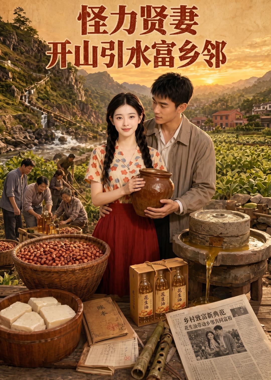 怪力贤妻开山引水富乡邻 2026 短剧 海报