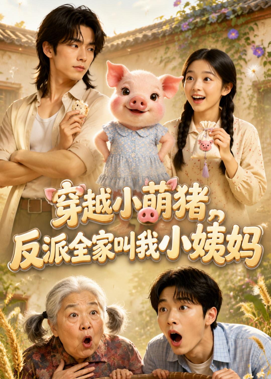 穿越小萌猪,反派全家叫我小姨妈! 2026 短剧 海报