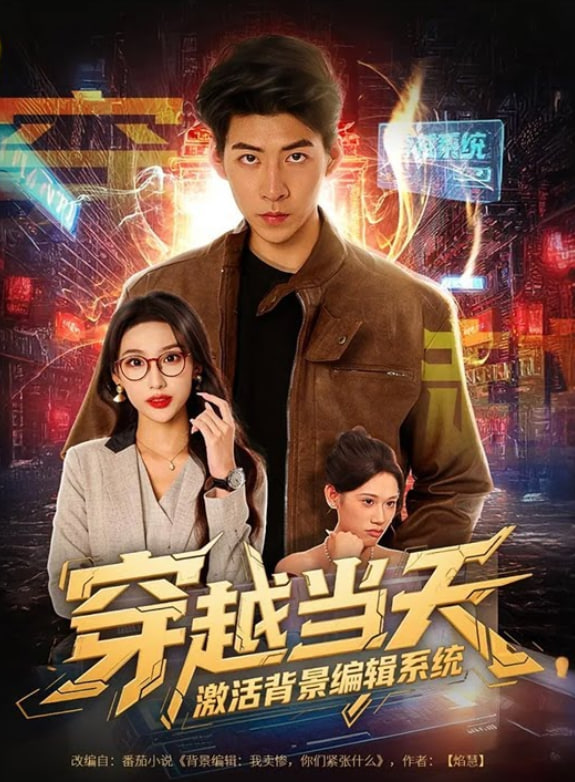 穿越当天激活背景编辑系统 2025 短剧 海报