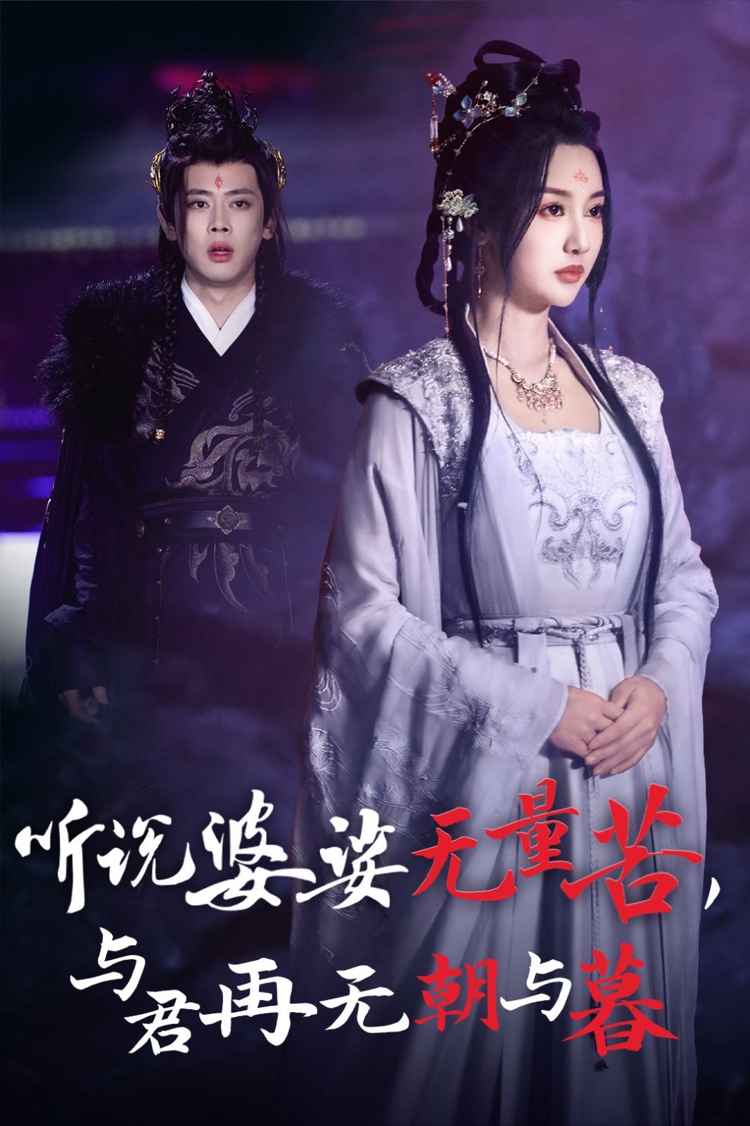 听说婆娑无量苦与君再无朝与暮 2024 短剧 海报