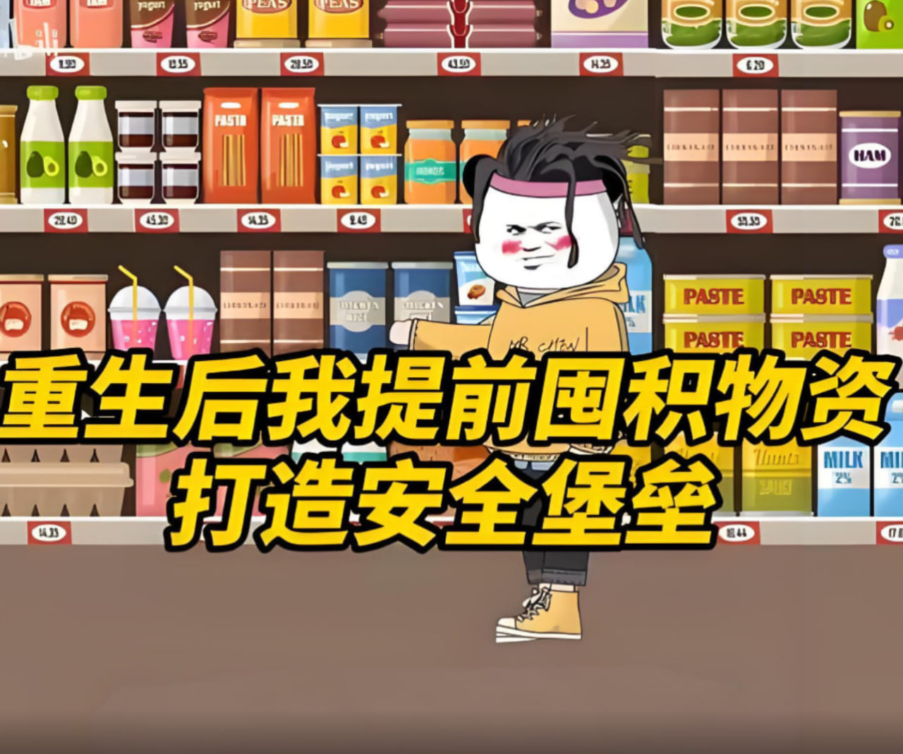 末世来临，洪水泛滥，重生后我提前囤物资，打造安全堡垒 2025 动漫 海报