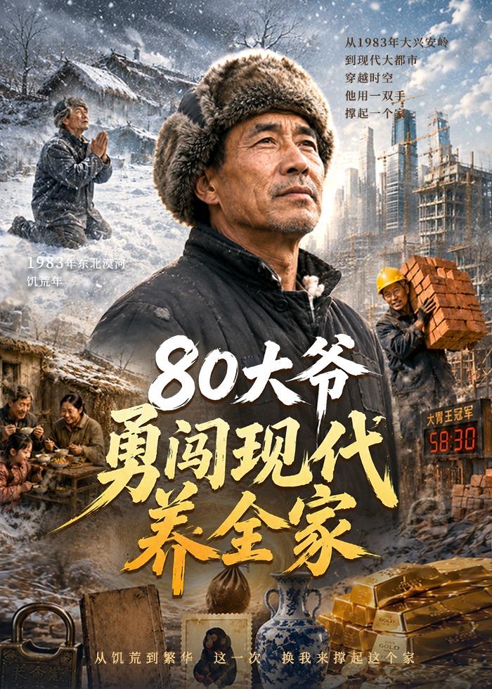 80大爷勇闯现代养全家 2026 动漫 海报